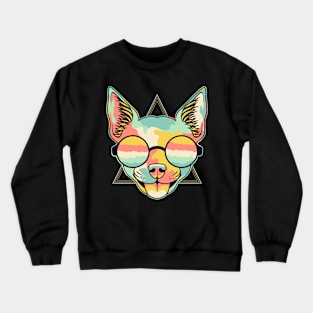 Retro vintage dog Crewneck Sweatshirt